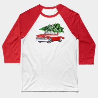 Vintage Chevrolet Christmas Tree Baseball T-Shirt